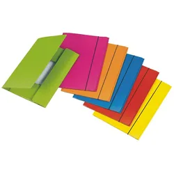 6x Veloflex, Mappe, Eckspanner VELOCOLOR, Karton, A4, 15 mm, sortiert (A4)