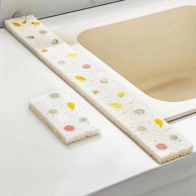 Inspired Finds Kitchen Sink Sink Splash Guard Mat Water Absorbent Countertop Drying Pad With Multipurpose Dishwashing Sponges multicolor 20.08x2.36in
