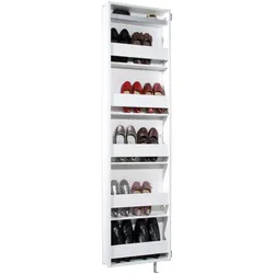 Tchibo - Drehschrank mit Ganzkörperspiegel - 50x18x195cm - weiß -