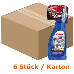 SONAX XTREME FelgenReiniger PLUS, 6 x 750 ml hochwirksamer, säurefreier Spezialreiniger