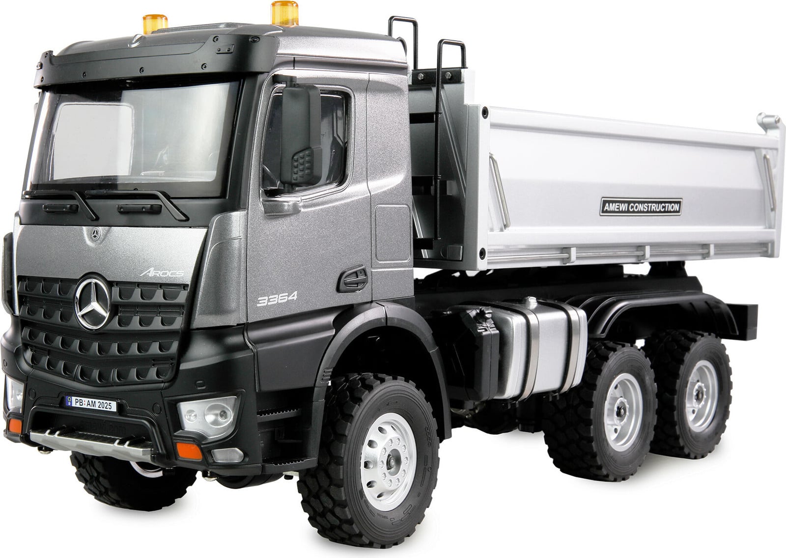 AMEWI Mercedes-Benz Arocs Kipper 6x6 1:14 RTR RC-auto anthrazit