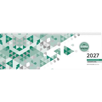 Tischquerkalender Giganta XXL 1W/2S grün 2027