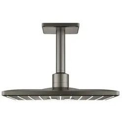 GROHE Rainshower SmartActive Cube Kopfbrause inklusive Duscharm Gebürstetes Hard Graphite 26481AL0