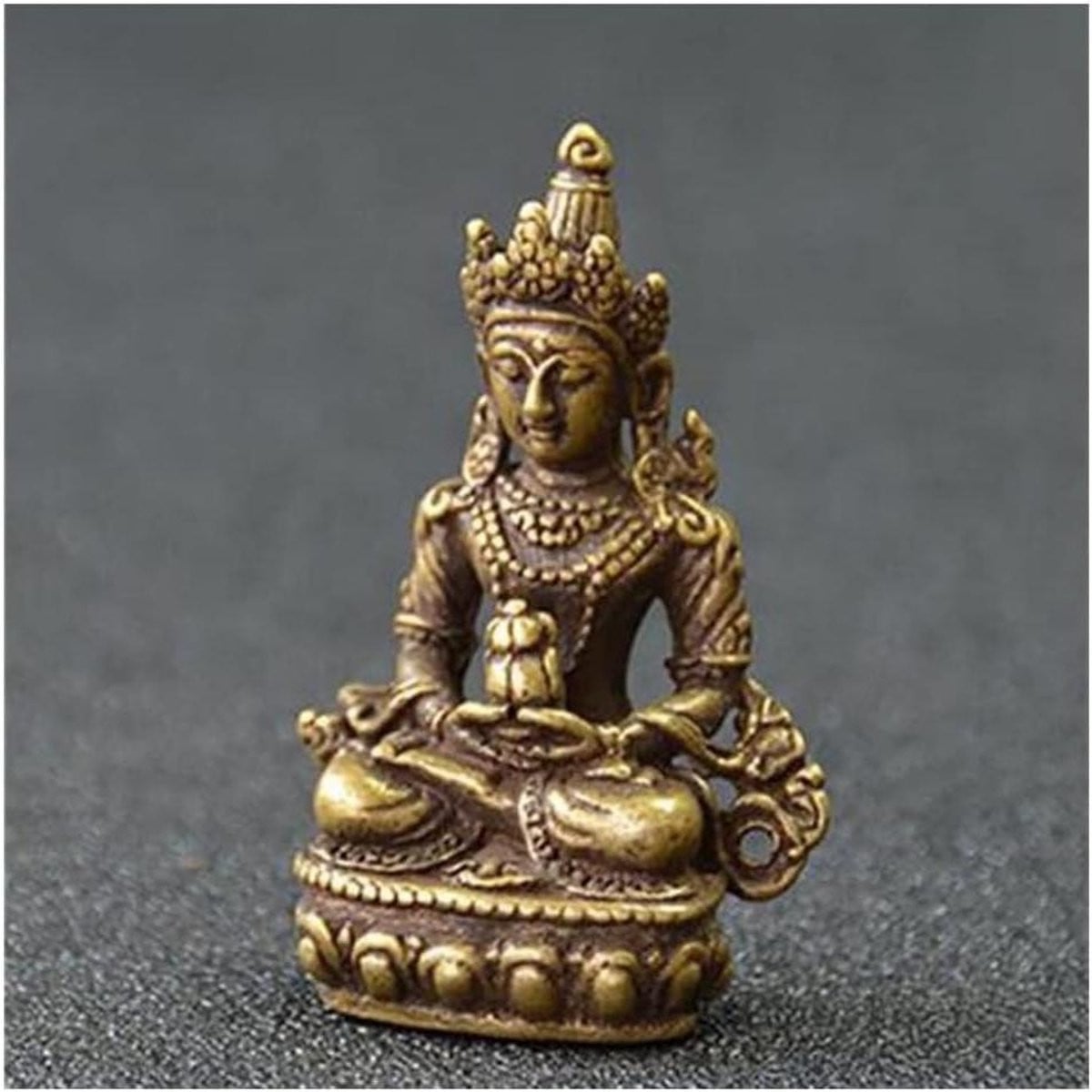 Handgemaakt Bronzen Boeddha beeld voor tafeldecoratie - 1000 gram