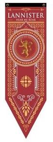 Inspired Finds Game Of Thrones Inspired Medieval Banner Tapestry Wall Hanging 17.7x59.1in red
