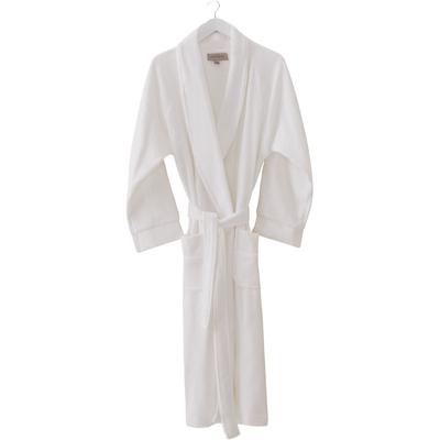 Unisex-Bademantel EGERIA "Fresh" Gr. M, weiß, M, Baumwolle, Hausmäntel, Schalkragen
