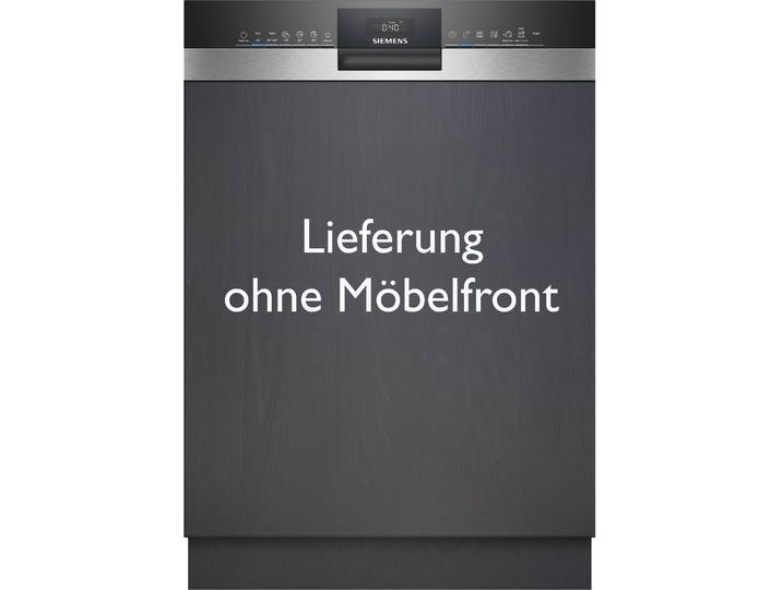 SIEMENS teilintegrierbarer Geschirrspüler SN53ES04TE , Energieeffizienz: B, silber (gebürsteter stahl), B:59,8cm H:81,5cm T:57,3cm, Geschirrspüler, Automatische Türöffnung für Effizienz, flexible Körbe, teilintegrierbarer Geschirrspüler