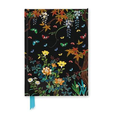 Premium Notizbuch DIN A5: Ashmolean Museum, Cloisonné Kästchen mit Blumen und Schmetterlingen