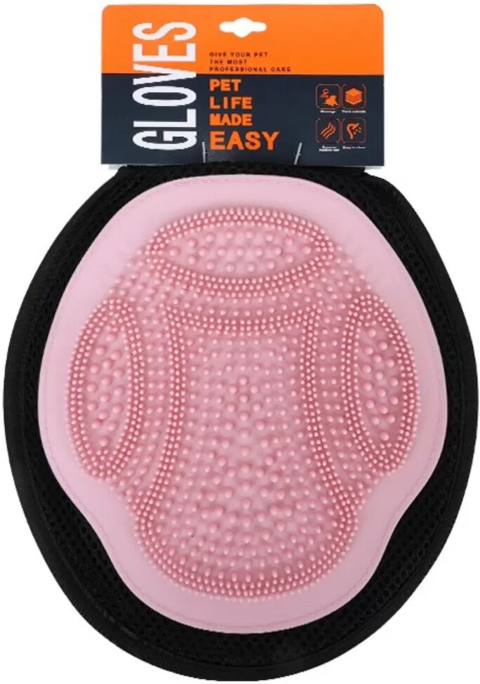 INF Gant de Bain pour Animaux : Massage Doux et Nettoyage Efficace pour Chiens et Chats Rose