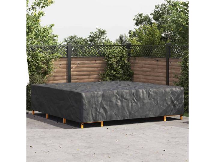 vidaXL Möbelbezug Uni Schwarz 300 x 300 x 70 cm 600D