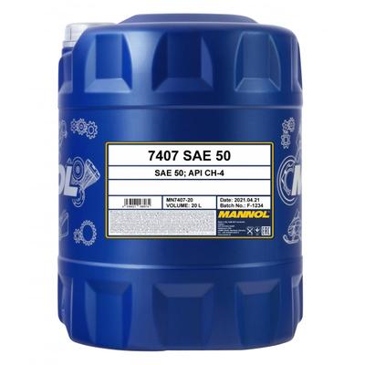 SCT - MANNOL Motoröl Mannol SAE 50 [20L] MN7407-20