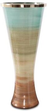 Allan Andrews Capri Stripe Flared Glass Vase- Large