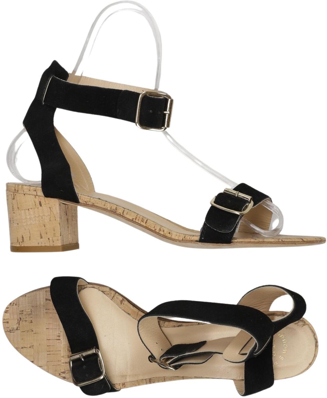 ATP Atelier Damen Sandalen, Schwarz, Gr. EU 40, kein / Etikett - Second Hand