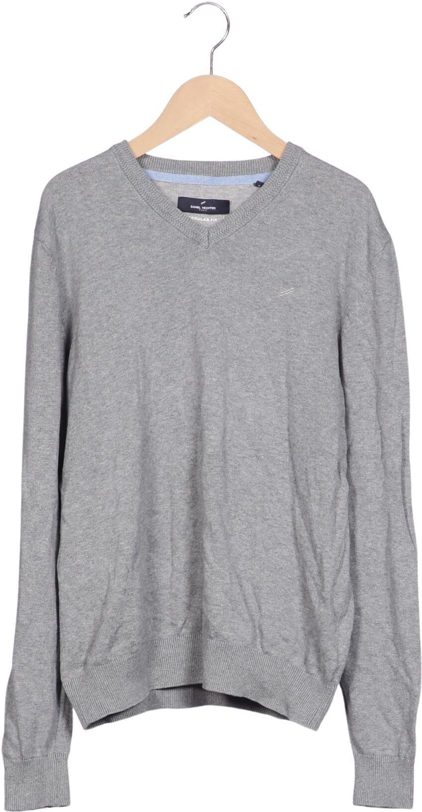 Daniel Hechter Herren Pullover, Grau, Gr. S, Baumwolle - Second Hand