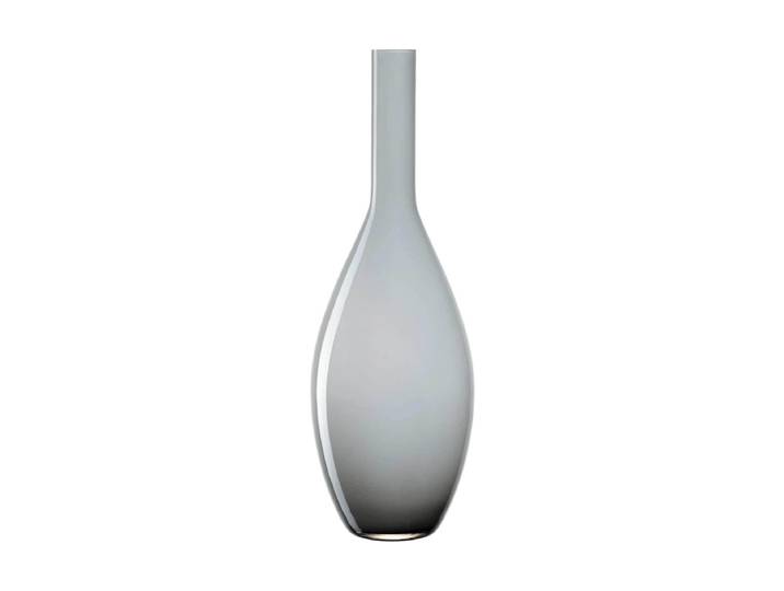 Dekovase LEONARDO Beauty , grau, B:17,5cm H:50cm Ø:17,5cm, Glas, Vasen, Dekovase