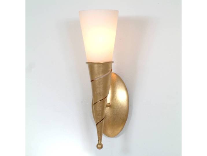 Holländer Fackel-Wandleuchte Innovazione Uno INNOVAZIONE, dimmbar, messing / gold, für Wohn- / Esszimmer, Metall