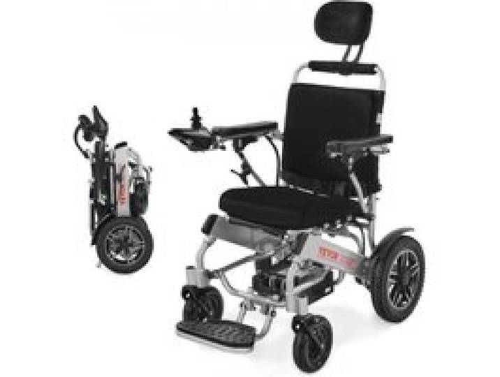 VEVOR Rollstuhl Elektrisch Faltbar, medizinischer Roller bis 136 kg, Elektrorollstuhl mit verstellbarer Rückenlehne, 21 km Reichweite, für Senioren und Behinderte, Leicht zu transportieren