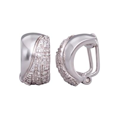 Paar Ohrclips JOBO, silber (silber 925), Ohrringe, Damen, Silber 925 (Sterlingsilber), 925 Silber