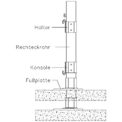 Zehnder Zubehör Standkonsole STF 1 H: 910 weiß RAL 9016, 718121 718121