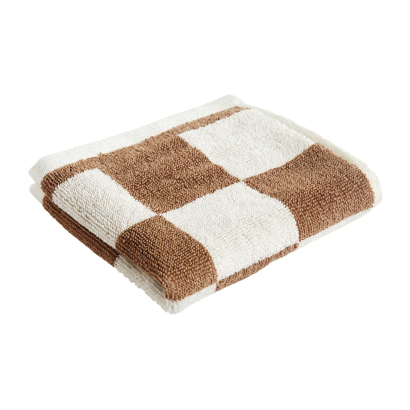 HAY Check handdoek Cappuccino 30 x 30 cm