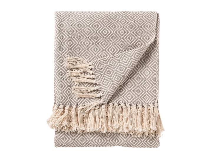 benuta Baumwolldecke Jasmin Grau 125/150 cm, Textil, Orientalisch, Rechteckig, 125x150 cm, Heimtextilien, Wohntextilien, Decken