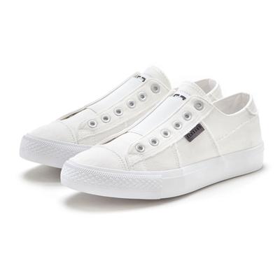 Sneaker ELBSAND "Halbschuh, Slipper, Freizeitschuh, Stoffschuhe, Textilschuhe", Damen, Gr. 38, weiß, Obermaterial: 100% Textilmaterial. Decksohle: 100% Textilmaterial. Futter: 100% Textilmaterial. Laufsohle: 100% Synthetik, unifarben, Schuhe...