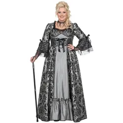 Wilbers Damen Luxuskleid Marquise, grau/schwarz (44)