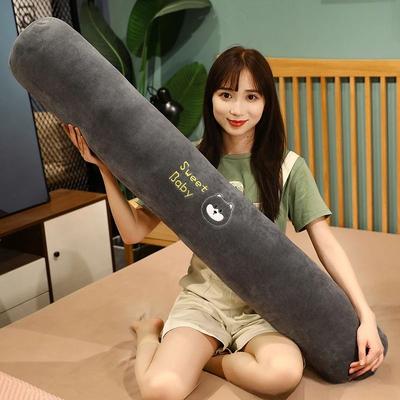Uplift Essentials Rectangular Multi Functional Bolster Pillow Soft Long Cushion For Pregnancy, Side Sleepers, And Bed Reading gray 45 Cm (17.7 In)