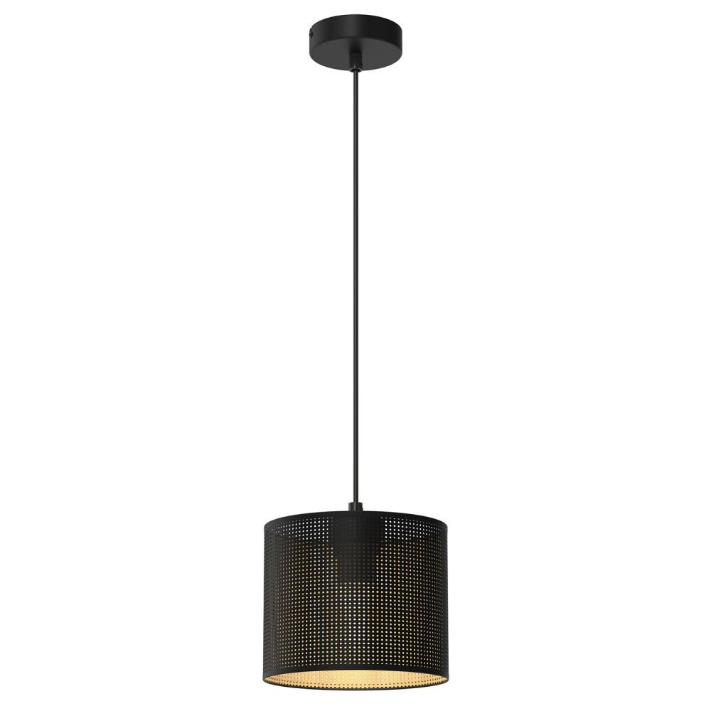 Luminex hanglamp Jovin, zwart, metaal