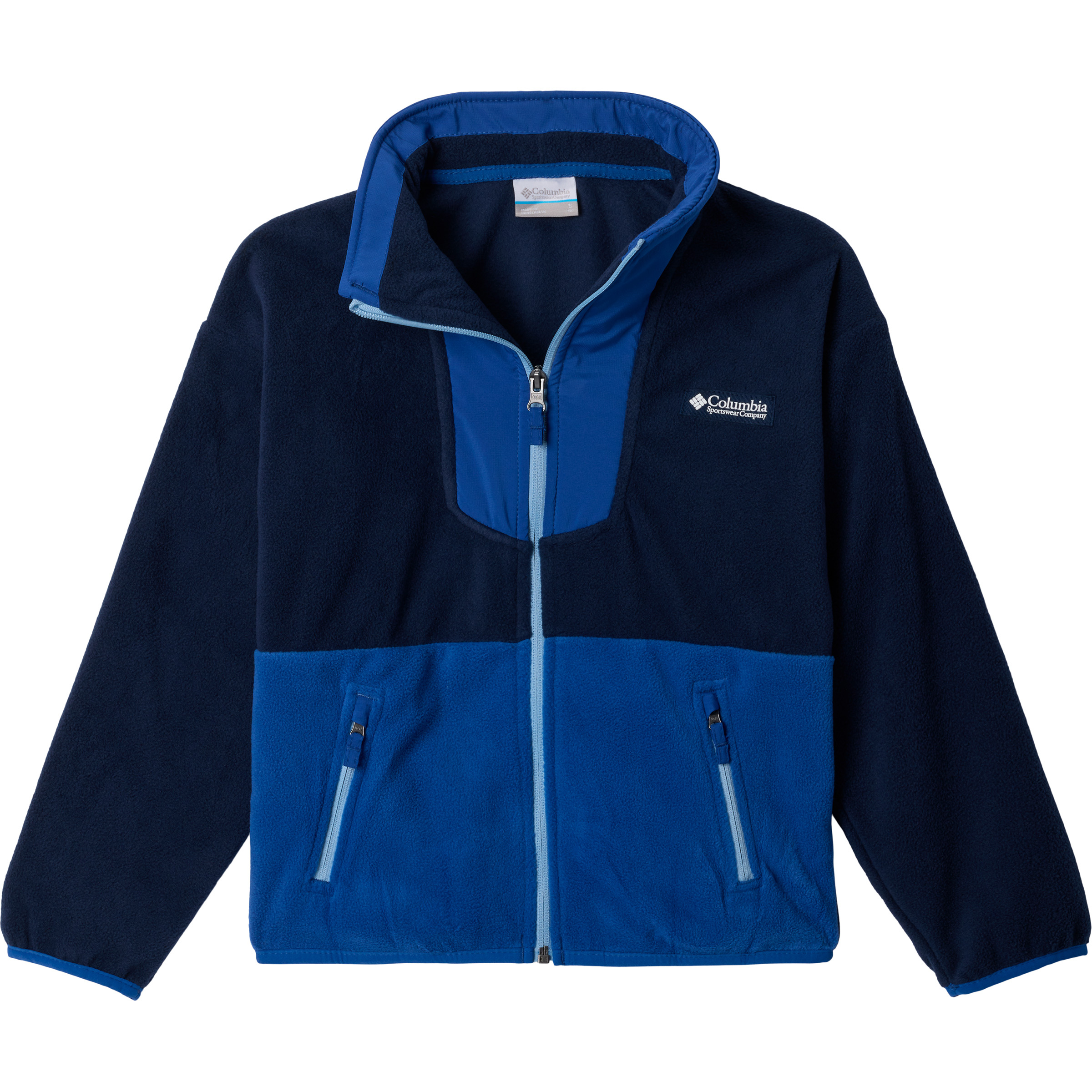 Columbia Sequoia Grove Fleece Kinder Fleecejacke blau Größe 104 Camping Widerstandsfähig