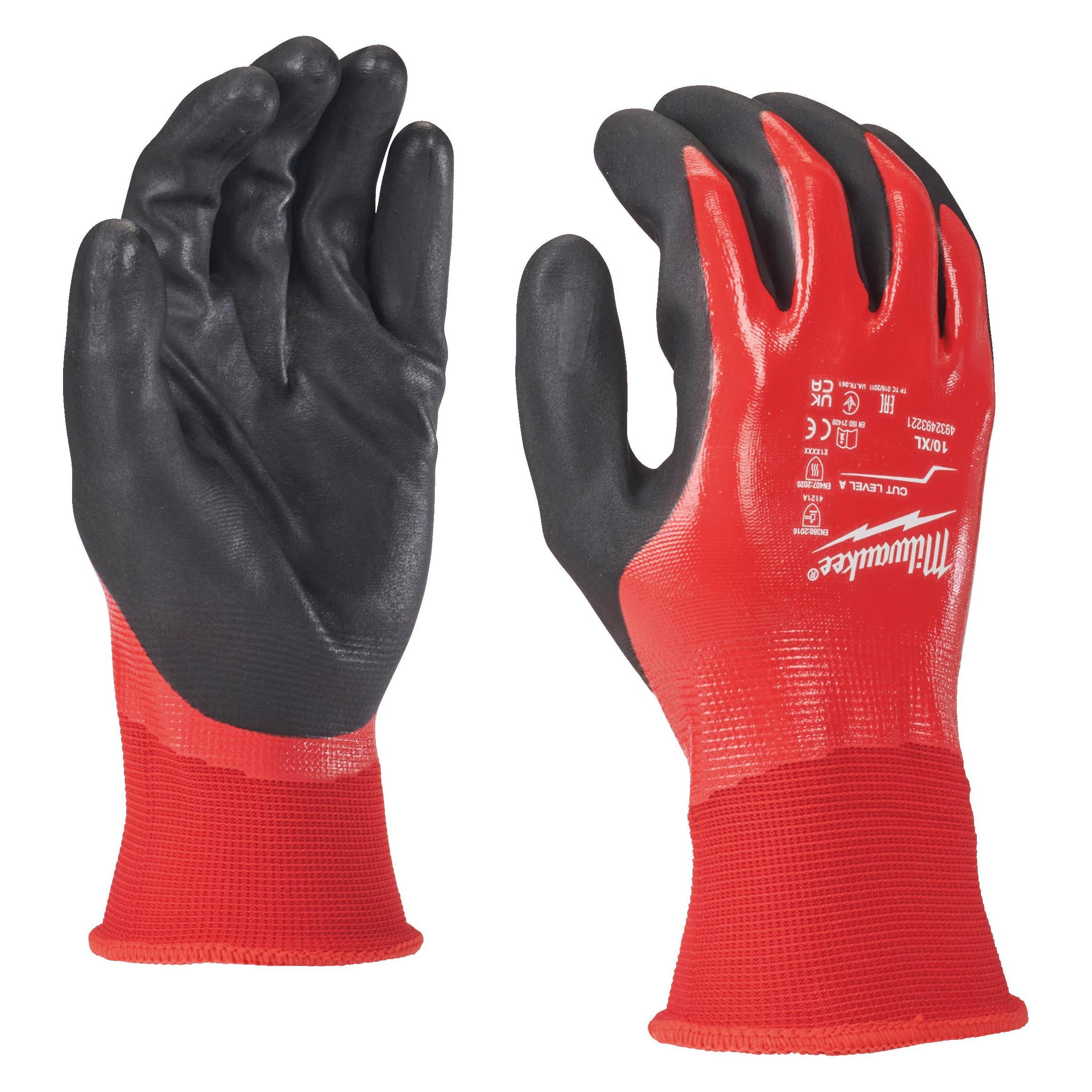 GCS Nitrilbeschichtete Handschuhe xl/10 Schnittfeste Stufe A /12 Stk. (XL) (ME4932493226)