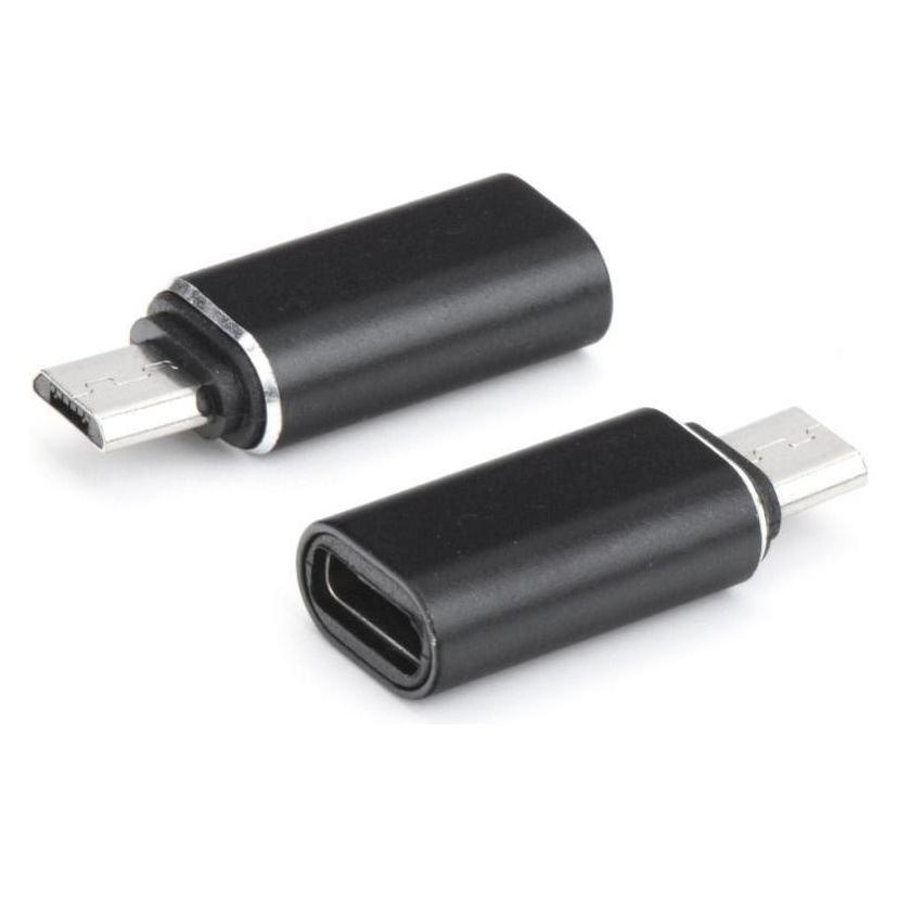Partner Telecom Converter OEM Adapter Type C (female) to Micro USB (male) black (USB-C, USB-A) (5901737917249)