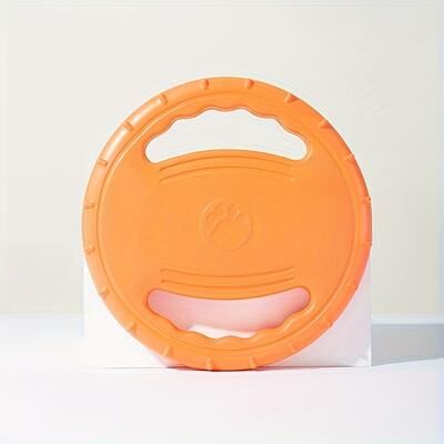The Handy Homestead Soft Floating Dog Frisbee Training Toy For Fetch And Water Play orange