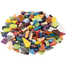 Fantasy Glas-Mosaik, polygonal, bunt, 10–20 mm, 500 g