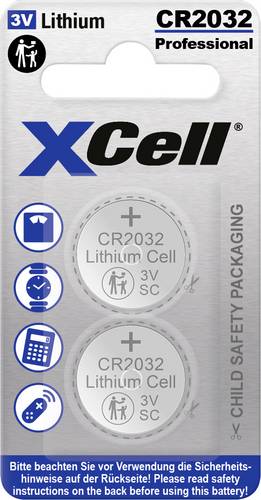 XCell Knopfzelle CR2032 3V 2 St. 220 Lithium