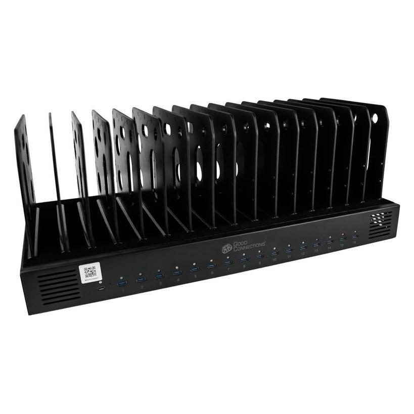 Good Connections GC PCA-R1901S - USB-Ladegerät, 1000 W, 16x USB-C, PD 3.0, PPS, QC 5, schwarz (1000 W, 16 Ports) (PCA-R1901S)