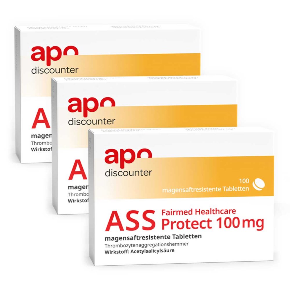 Fairmed Healthcare GmbH ASS 100 mg Protect, magensaftresistent von apodiscounter 08102181