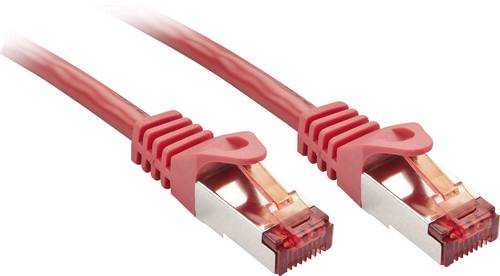 LINDY 47362 RJ45 Patchkabel CAT 6 S/FTP 1.00m Rot