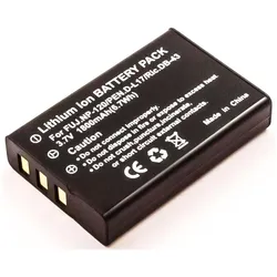 AGI Akku kompatibel mit Jay-Tech JTC NP-120 - Akku - 1.600 mAh (Kamera Akku), Kamera Stromversorgung, Schwarz