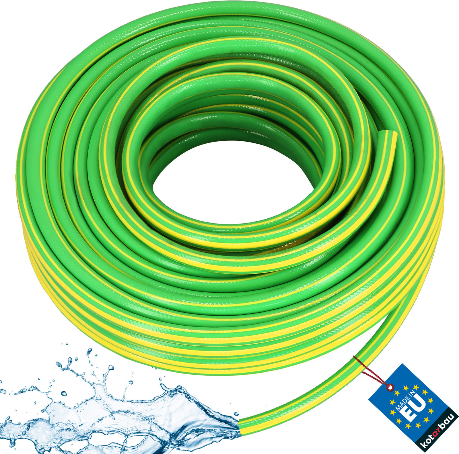 KOTARBAU Tuinslang 3/4 inch 30m 4-laags groen-geel professioneel