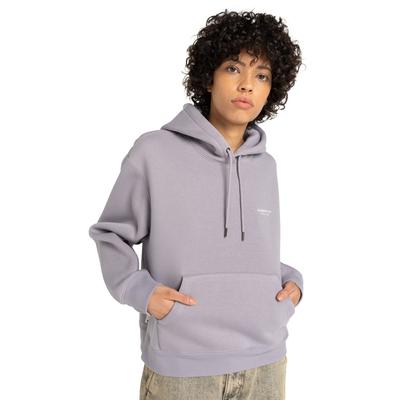 Hoodie ELEMENT "Element Co", Damen, Gr. S, lila (minimal gray), Obermaterial: 85% Polyester, 15% Baumwolle., Sweatshirts Hoodie