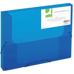 Heftbox transluzent blau A4 25mm Polypropylen