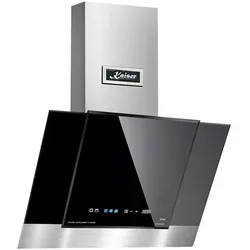 Kaiser AT 6438 F ECO kopffrei Dunstabzugshaube 60 cm EEK:A Wandhaube Schwarzglas 910m3/h TouchControl
