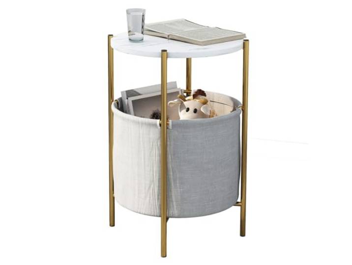 ksjdieunf Couchtisch Sofa Kleiner Couchtisch, einfacher Aufbewahrungstisch, Leichter luxuriöser kreativer Kleiner runder Tisch Tische for Wohnzimmer