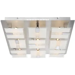 40,5 Watt LED Decken Leuchte Glas satiniert Beleuchtung Büro Lampe Globo 41711-9