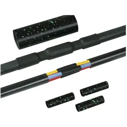 HellermannTyton, Schrumpfschlauch, Warmschrumpf-Verbindungsgarnitur mit Schraubverbinder 380-04015 Inhalt: 1 Set (1x)