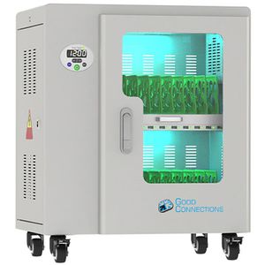Good-Connections Tabletwagen ANTARES T20, grau, 20 Ladeplätze mit USB-A-Ausgang, mit UV-C-Desinfektion