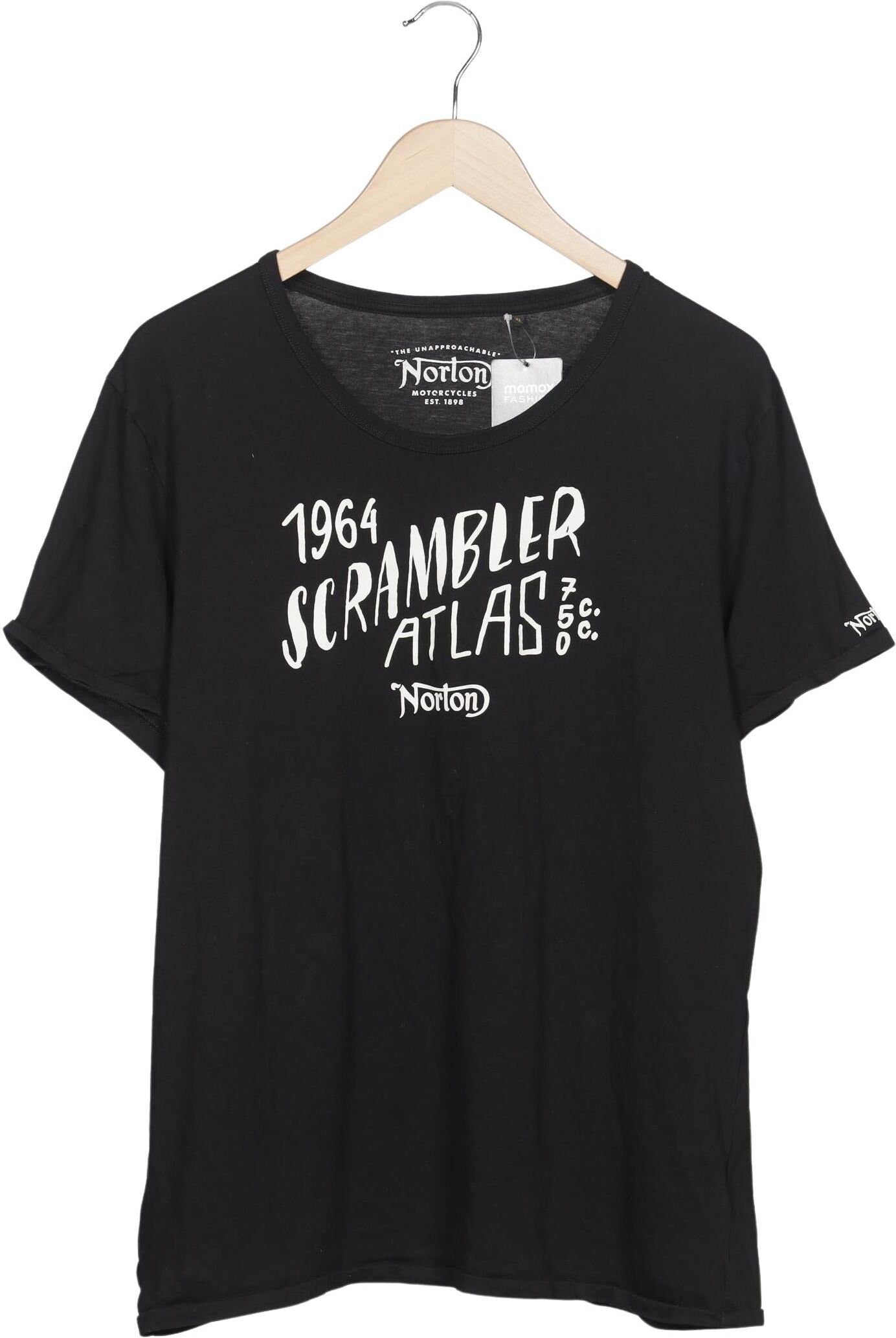 Symantec norton Herren T-Shirt, Schwarz, Gr. XL, Baumwolle - Second Hand