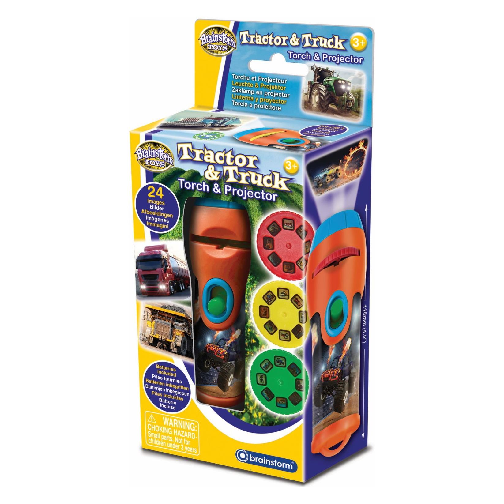 Brainstorm Taschenlampe & Projektor Traktoren, Lastwagen etc. (Deutsch, Englisch, Französisch, Italienisch) (Taschenlampe & Projektor Traktoren, Lastwagen etc.)