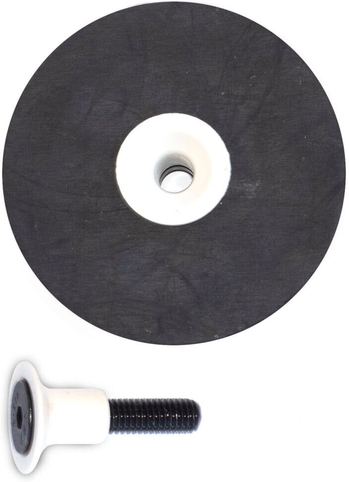 Roll Flexibler Gummischleifteller schwarz (1914972)
